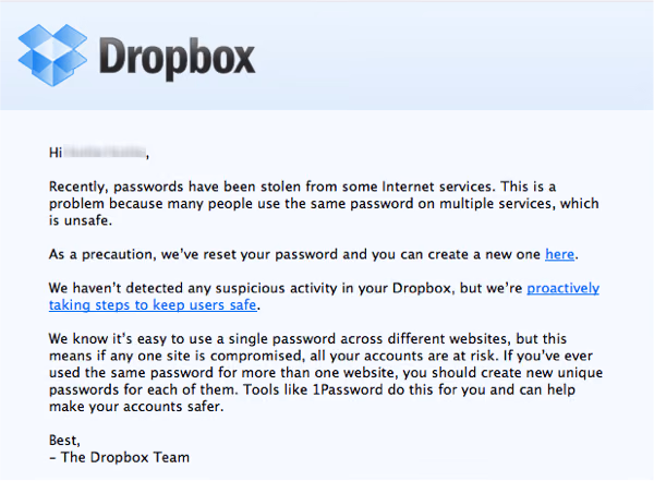 Dropboxのパスワードが盗まれた!?