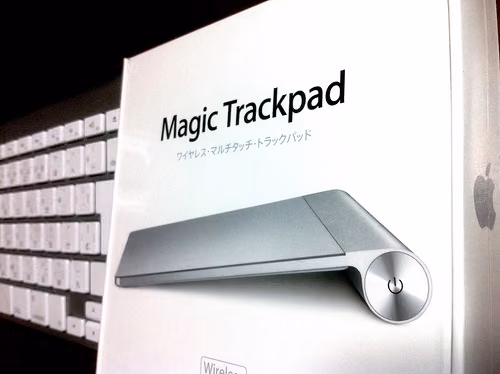 待望のMagic  Trackpadは、使いやすいね