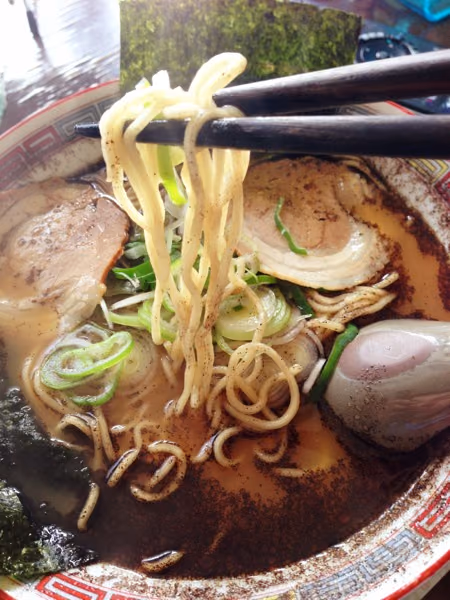 忠実に再現された好来ラーメン