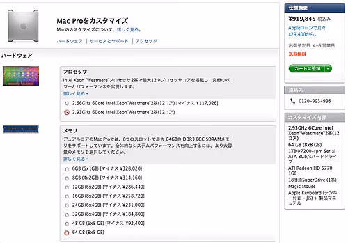 MacProのメモリ高すぎだよね〜