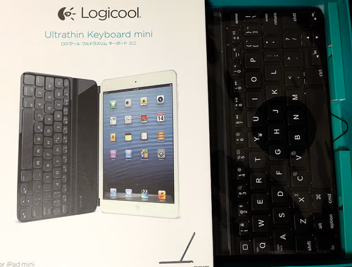 iPad mini retina用にロジクールのウルトラスリムキーボードを買ってみた