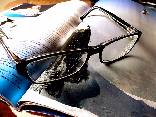 I'm done reading my magazine, I quit. magazine & eyeglasses by photosteve101 reading magazine ipad photo