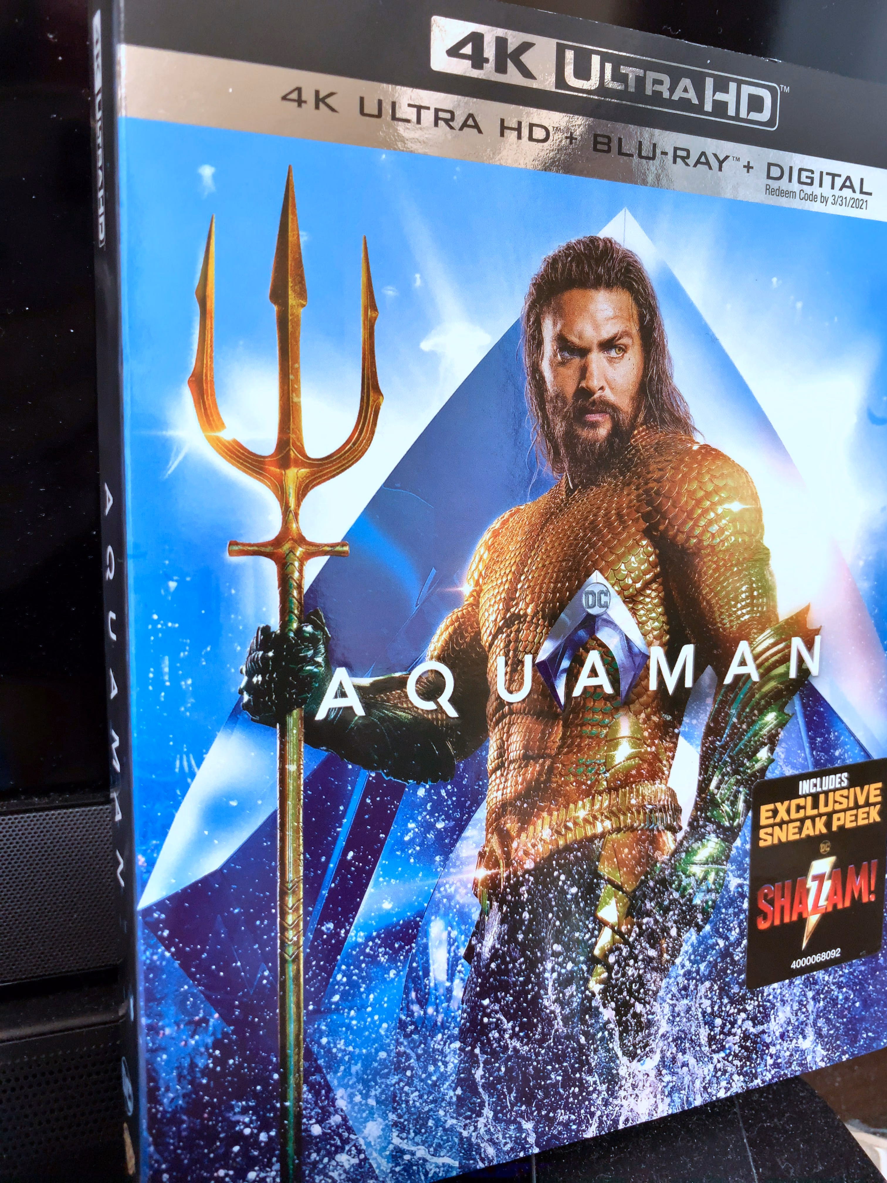 アクアマン4K-UHDが届いた